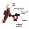 Live Stream Holder Mountain Bike Mobile Phone Holder Electric Bike Motorcycle Mobile Phone Holder Car Riding Supplies - Black red