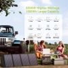 ALLPOWERS Portable Power Station 110/230V Home/Outdoor Emergency Backup Power, 700W / 2000W Solar Generator With 200W Solarpanel - 2000W 200W - us