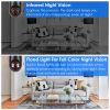 E27 WiFi Bulb Camera 1080P FHD WiFi IP Pan Tilt Security Surveillance Camera - Black
