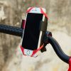 Live Stream Holder Mountain Bike Mobile Phone Holder Electric Bike Motorcycle Mobile Phone Holder Car Riding Supplies - Black red