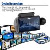 Dual Lens Car DVR Dash Cam Video Recorder G-Sensor Front and Rear Camera
