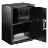 E50EA Home Use Electronic Password Steel Plate Safe Box Black - As Picture