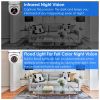 E27 WiFi Bulb Camera 1080P FHD WiFi IP Pan Tilt Security Surveillance Camera - White