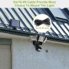 Solar Lights Outdoor 188 LEDs 1600lm Solar Security Lights Motion Sensor Lights 270Â°Lighting Angle Waterproof - Black