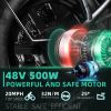 ZHENGBU D3 18AH 48V 500W 14 Inch Folding Removable Battery Electric City Commuter Bike - 500W - 15AH