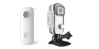 SJC100 C100 Mini Thumb Camera 1080P 30FPS H.265 12MP NTK96672 2.4GHz WiFi 30M Waterproof Action Sports DV Camera Webcam built in 32GB - white