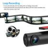 1080P Dash Cam Car Camera Recorder 170 Degree HD Looping Recording G Sensor App Wifi Car DVR - Black
