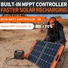 Portable Power Station Explorer 290 290Wh Backup Lithium Battery 110V/200W Pure Sine Wave AC Outlet Solar Generator - Default