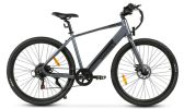 Electric Bicycle 36V 350W 10AH 7S speed 80KM 150KG +APP disc brake front and rear lights 700C*45C KENDA spoked wheel E Bike - Grey