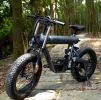 Road E-Bike 20'x4.0'  Fat Tire 500W with 48V20AH Li-ion Battery, Shimano 7 Speed E-Bike Suitable for city beach snow off-road - black