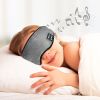 Sleep Mask; WirelessSleeping Headphones Music Earbud EyeMask For Side Sleepers Men; Women Girl Ultra Soft Thin Speakers Cool - Dark Grey