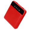 Portable Power Bank Mini External Battery Pack Charger w/ Dual USB Ports - Red