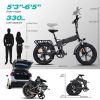 ENGWE ENGINE Pro 48V16Ah Fat Tire 750W Electric Bike Hydraulic Oil Brake Mountain Electric Bicycle  - GREY - 750W 76AH