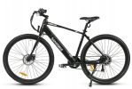 Electric Bicycle 36V 350W 10AH 7S speed 80KM 150KG +APP disc brake front and rear lights 700C*45C KENDA spoked wheel E Bike - Black