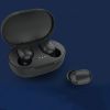 Bluetooth Wireless Headphones with Mic Sports Waterproof TWS Bluetooth Earphones Touch Control Wireless Headsets Earbuds Phone - Black no display
