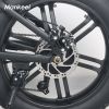 Electric bicycle MK011 20 inch foldable electric snowmobile 750W 10.4ah - black