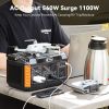 Portable Power Station 560W, FF Flashfish Solar Generator 520Wh/140400mAh, 11 Outputs For Multiple Use, Backup Power Battery - Default