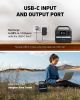 Anker 521 Portable Power Station Upgraded with LiFePO4 Battery, 256Wh 6-Port PowerHouse, 300W (Peak 600W) Solar Generator (Solar - Default