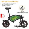 [Not certified, not for sale on Amazon] 6A.h 36V Foldable Seat Can Be Raised And Lowered Without Pedal Function Electric Bicycle - as pic