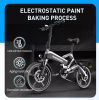 ZHENGBU K6 16" dual full suspension electric bicycle 36v 48v 400w mini ebike 16 inch folding kids electric bike - 20 - 10.4ah
