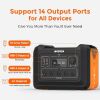 OUPES Portable Power Station-2400W LiFePO4 2232Wh for Outdoor RV Camping - as picture