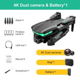 2022 KK3 Pro Mini Drone 4K Profession HD Dual Camera With WIFI FPV Obstacle Avoidance Remote Quadcopter Foldable Rc Drone Toys - Dual Camera 1 B - 4K